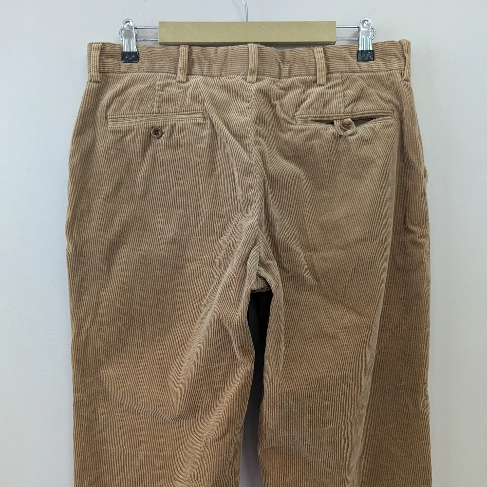 Vintage Polo Ralph‎ Lauren Tan Khaki Corduroy Pants Old Money Mens